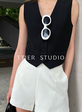 TTIER｜【富婆裤】32羊毛39桑蚕丝29天丝薄款高腰阔腿短裤MS083