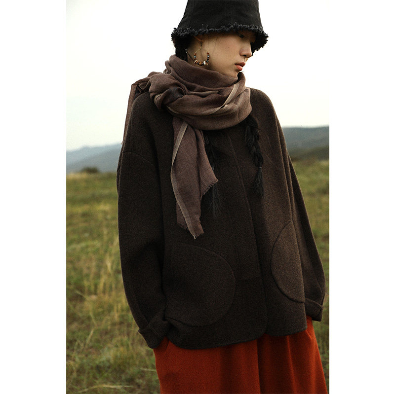 【暮光】云栖橪纯羊绒小立领短款大衣加厚加密长款外套女秋冬简约,女装/女士精品,短外套,淘宝优惠券,粉丝福利购,淘宝优惠卷