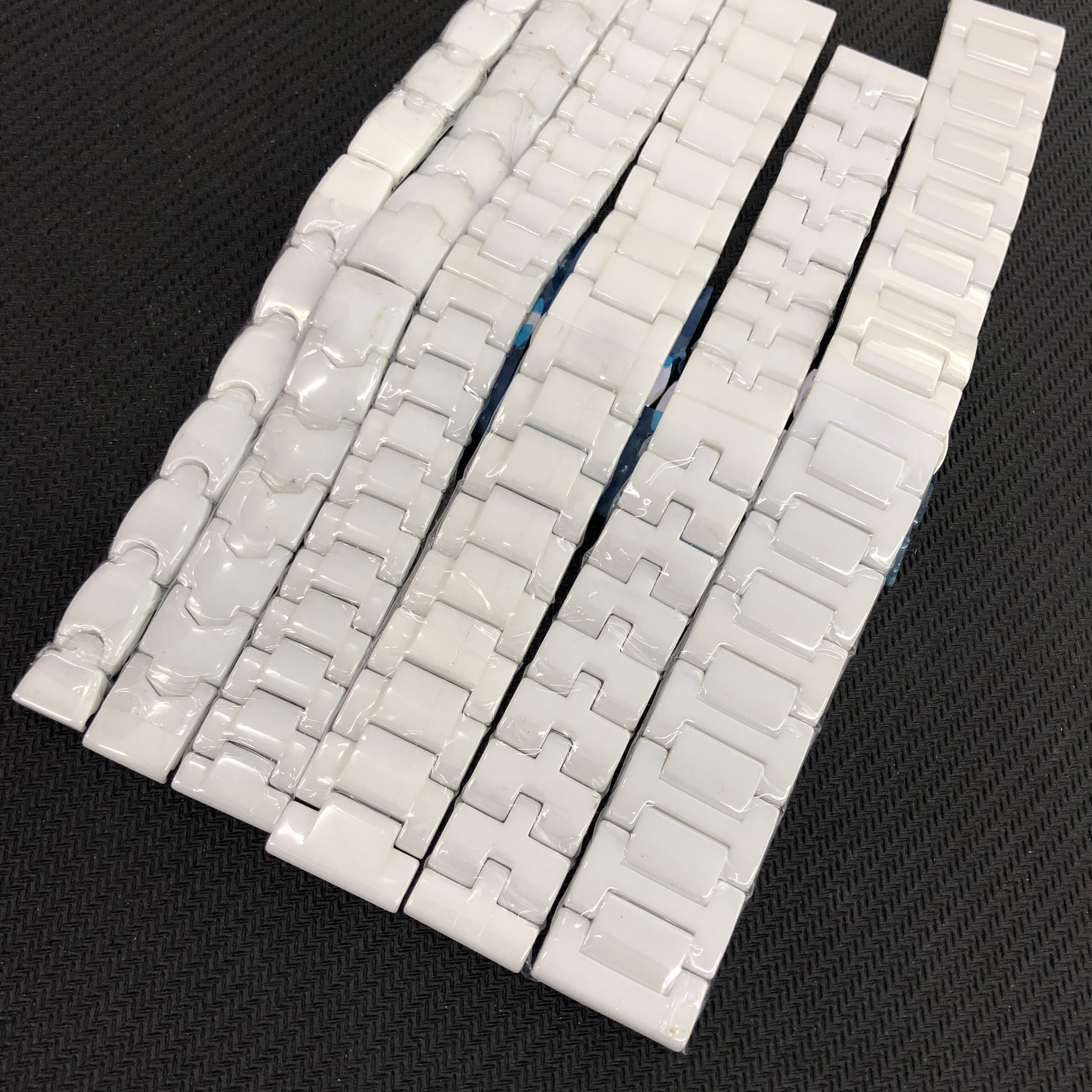 白色陶瓷表带配件包邮平头