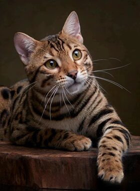纯种孟加拉豹猫幼猫赛级双血统
