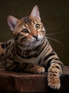 纯种孟加拉豹猫幼猫赛级双血统雪豹金豹幼崽玩具活体短毛宠物猫咪