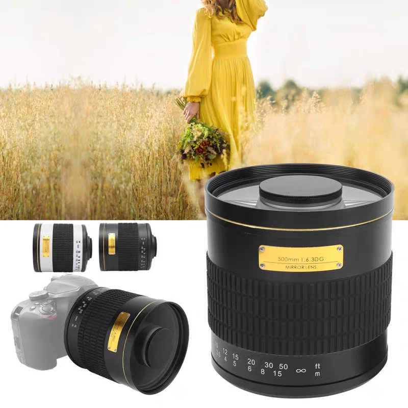 500mmf8.0折返镜头长焦定焦镜头适用于佳能尼康索尼微镜头甜甜圈
