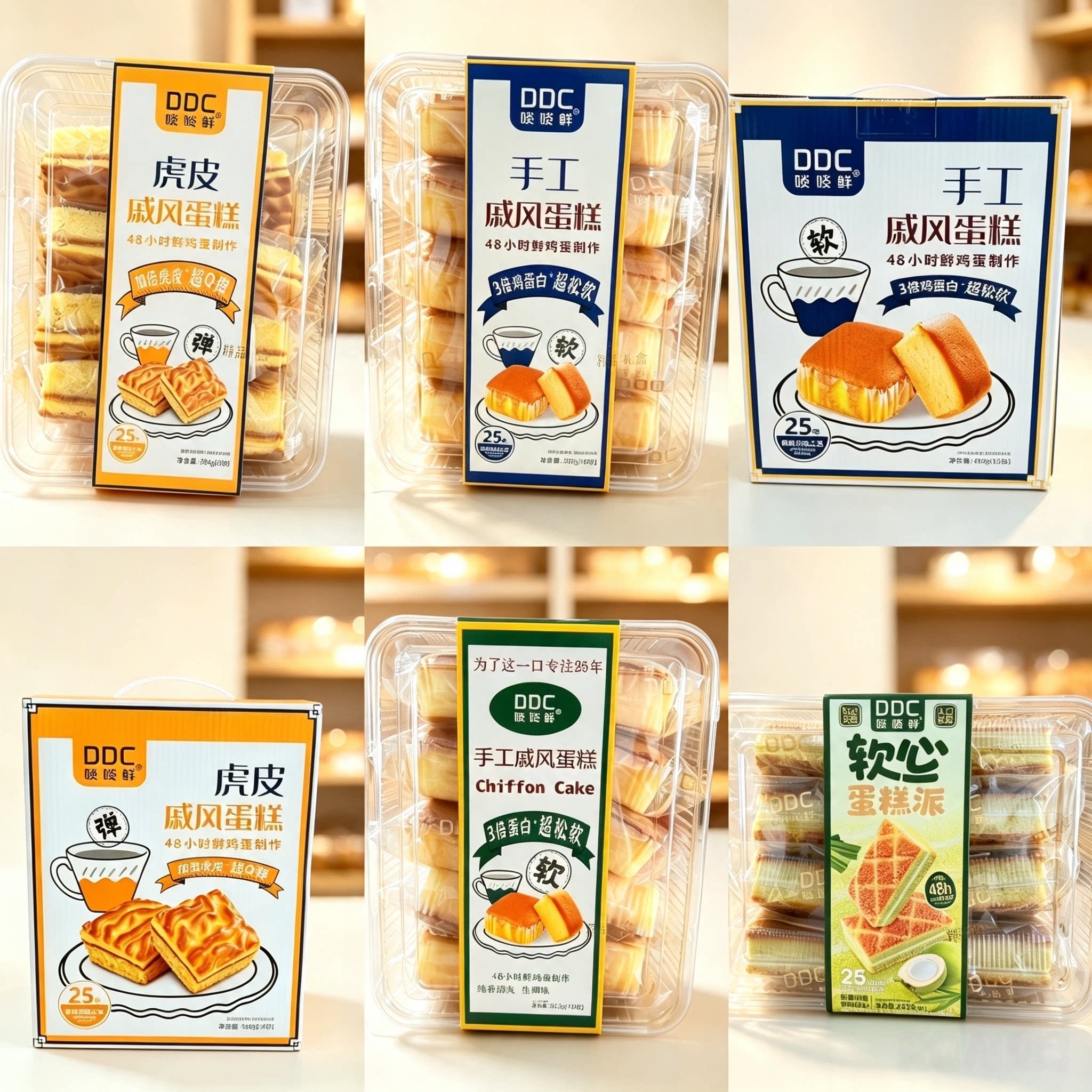 啖啖鲜戚风蛋糕虎皮戚风蛋糕盒装休闲零食蛋糕点心早餐点心下午茶