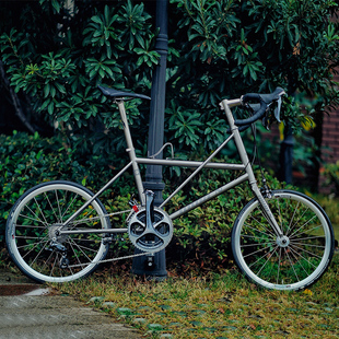 狄云DIOREN 钛合金公路小轮自行车20寸22寸男女通勤变速自行车