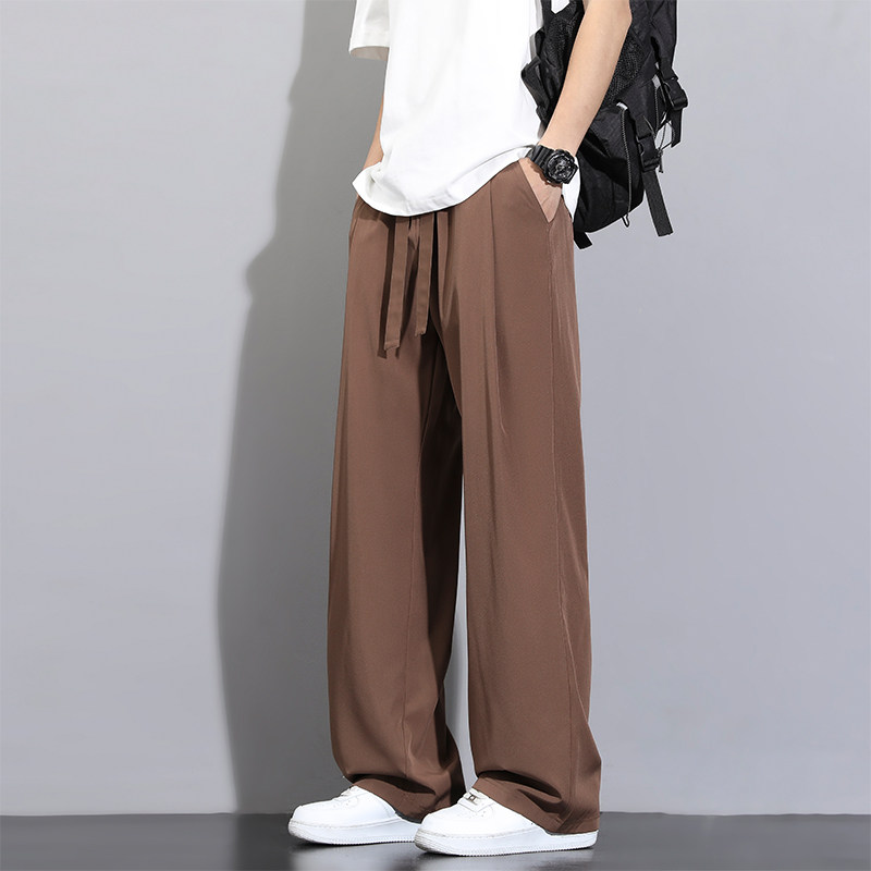2025春季高级垂感西装裤宽松直筒休闲裤男运动裤A155-SS204-TP37,男装西服套装,电商A155-1