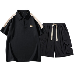 男士POLO衫套装夏5分裤子工装套装短袖T恤轻商务A155-BYTZ06-TP65图片