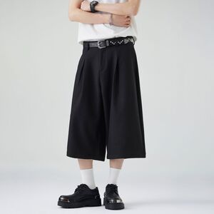 2025潮牌白色运动休闲裤男夏季薄款运动七分短裤A155-TNK04-TP68,尼龙短裤怎么搭配女图片