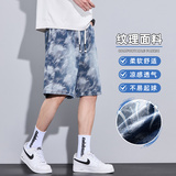 2025年夏薄款提花五分牛仔短裤宽松舒适百搭休闲A155-YY03-TP46，男装牛仔裤，电商A155-1