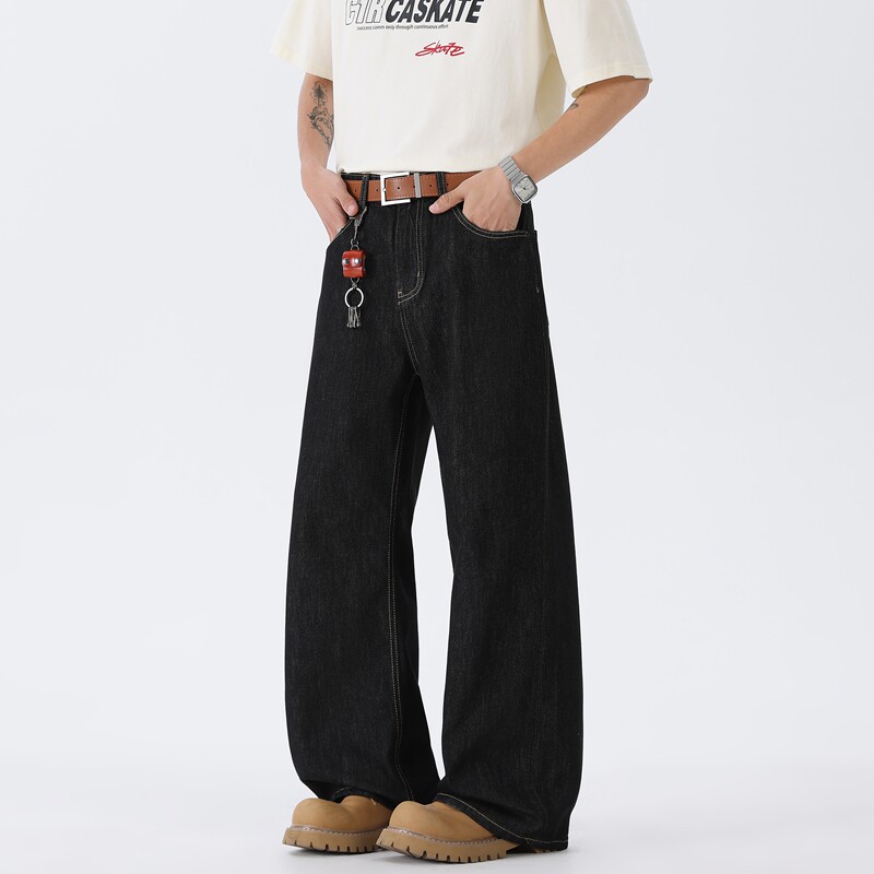 2025春夏美式弯刀牛仔裤男潮牌休闲裤直筒长裤A155-MJ236-TP50，男装休闲裤，电商A155-1