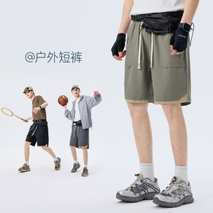 男士休闲裤夏季短裤直筒五分裤中裤男简约潮流 A155-YG206-TP32图片
