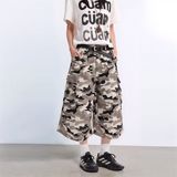 美式复古多口袋褶皱迷彩七分裤男夏宽松休闲裤潮A155-HC257-TP56，男装牛仔裤，电商A155-1