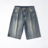 2025潮流男士夏季美式高街宽松复古水洗牛仔裤子A155-HC213-TP51，男装牛仔裤，电商A155-1