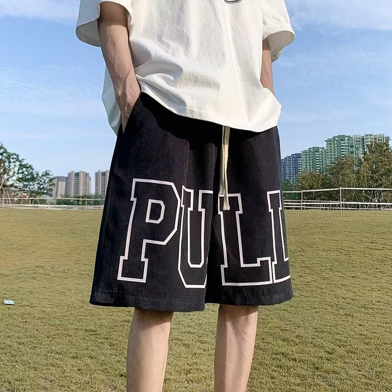 男款潮牌 ins宽松休闲外穿百搭潮流五分中裤 A155-CLK03-TP38图片