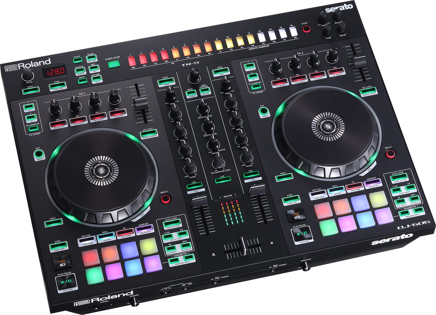 ROLAND DJ-505数码DJ打碟机MIDI控制器支持serato dj软件罗兰新品 影音电器 打碟机 原图主图