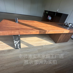 2025年新款高端定制设计总裁办公室商务洽谈升降茶桌豪宅别墅茶台
