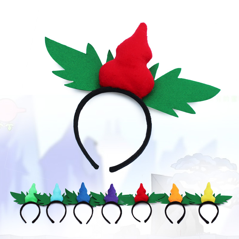 幼儿园表演道具，话剧舞台剧头饰装扮，创意百变秀表演头箍，红 黄 蓝 绿 紫 天蓝 桔 七色可选。