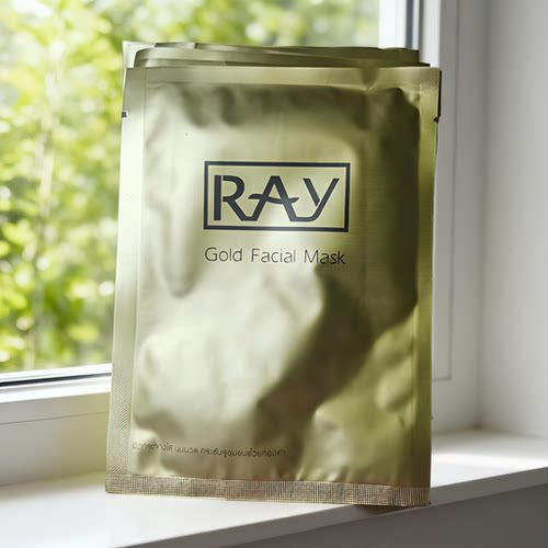 10片RAY妆蕾金色提亮面膜35g泰国面膜提亮肤色保湿到20280817正品