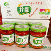 龙麒香辣罐装 即食辣味饭菜零食拌面 红油金针菇175克真空瓶装