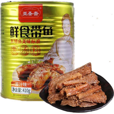 下饭菜微辣亚圣斋带鱼罐头