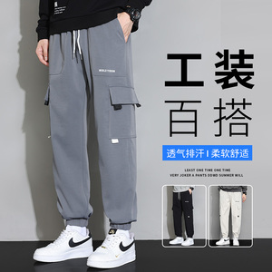 2024春季男士工装裤子青少年宽松大码运动休闲裤 A155-DDK15-TP42图片