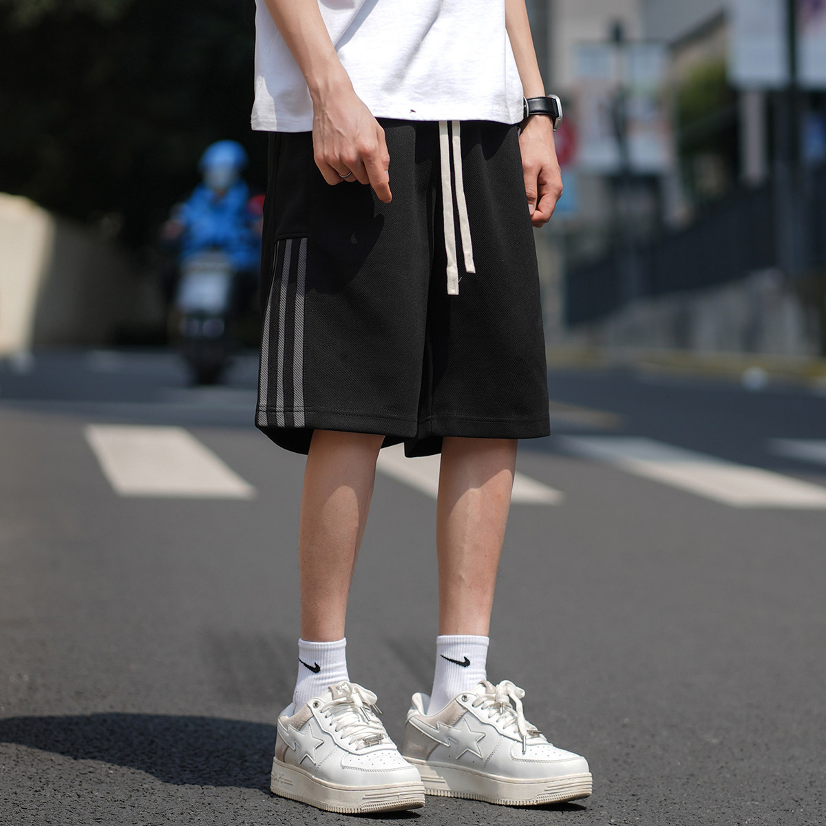 2023夏青少年短裤男士五分裤薄款透气速干篮球裤A110-K23012-TP35,男装休闲裤,电商A155