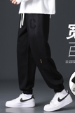 男运动休闲裤宽松百搭潮流裤九分裤抽绳束脚长裤A155-DDK21-TP46，男装牛仔裤，电商A155
