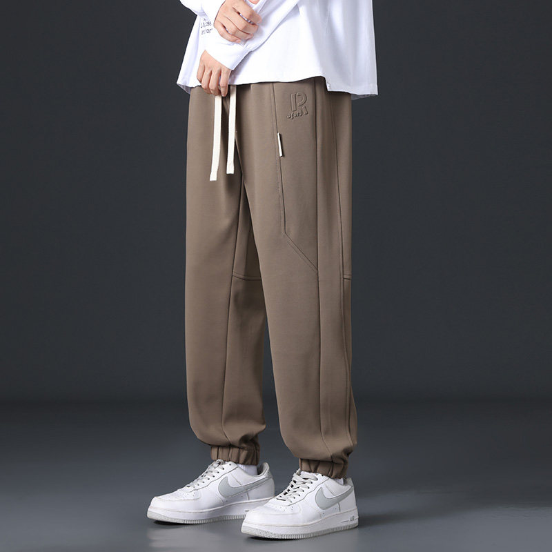 男士工装裤宽松百搭青少年抽绳运动束脚休闲裤男A155-DDK20-TP46图片