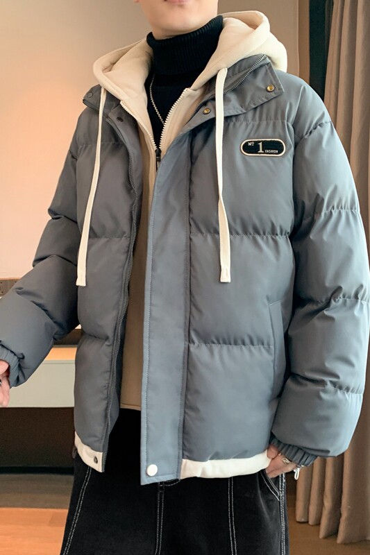 2024年冬季新款棉衣青年港风简约休闲棉服情侣外套A155-MM02-TP90,男装棉衣,电商A155