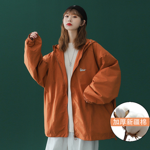 2023冬青少年棉服宽松大码连帽外套休闲百搭棉衣A110-M401-TP120图片