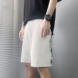 2024夏季冰丝速干运动裤港风直筒短裤宽松休闲短裤A155-K309-P25，男装休闲裤，电商A155