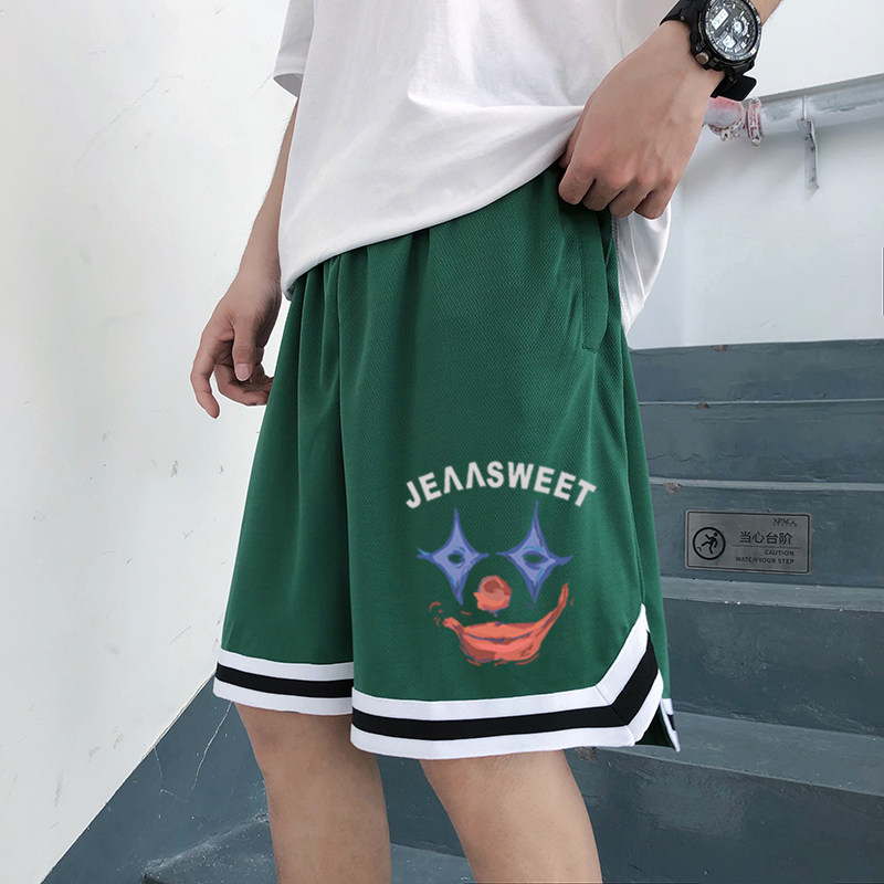 2024夏季冰丝速干运动裤港风潮男短裤宽松休闲短裤A155-K815-P25,男装休闲裤,电商A155