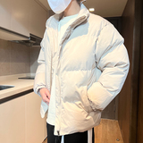 2023冬季棉服男宽松大码港风休闲纯色棉衣外套潮A110-MM03-TP40，男装棉衣，电商A155