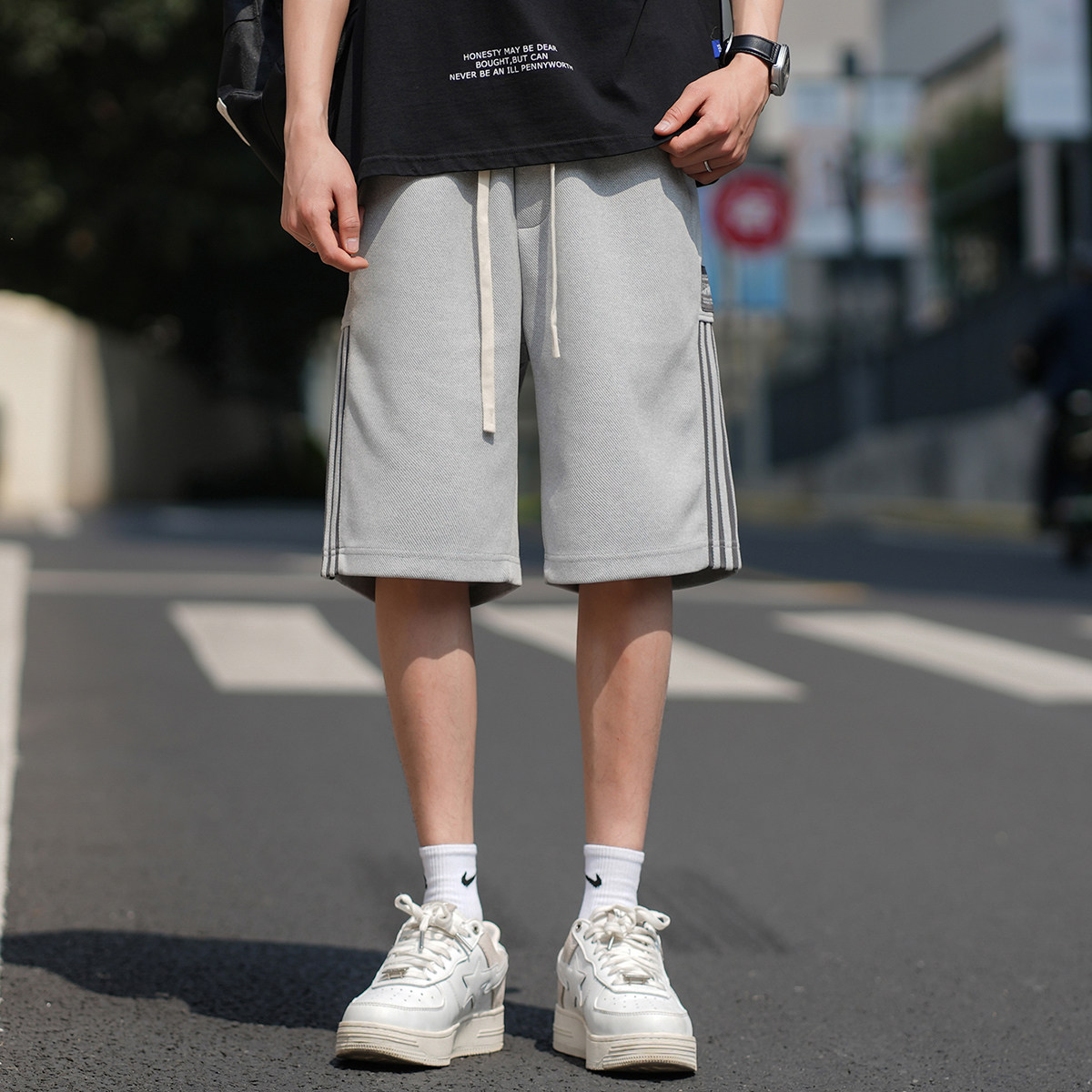 2023夏青少年短裤男士五分裤薄款透气速干篮球裤A110-K23012-TP35,男装休闲裤,电商A155