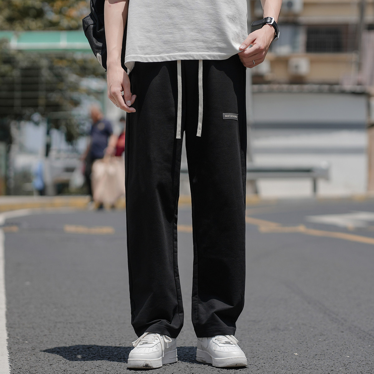 2024夏季新款男士长裤高街潮男透气轻便运动裤子A155-K23062-TP40图片