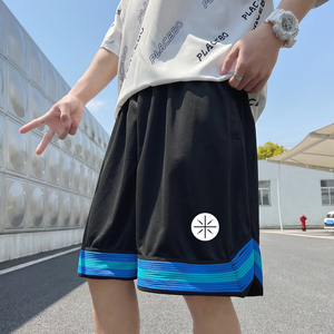 2024夏冰丝短裤男士五分裤港风大码潮流直筒裤速干A155-K2325-P25图片
