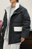 2024冬季假两件棉服港风休闲宽松潮流外套情侣棉衣A155-MM21-TP50，男装棉衣，电商A155