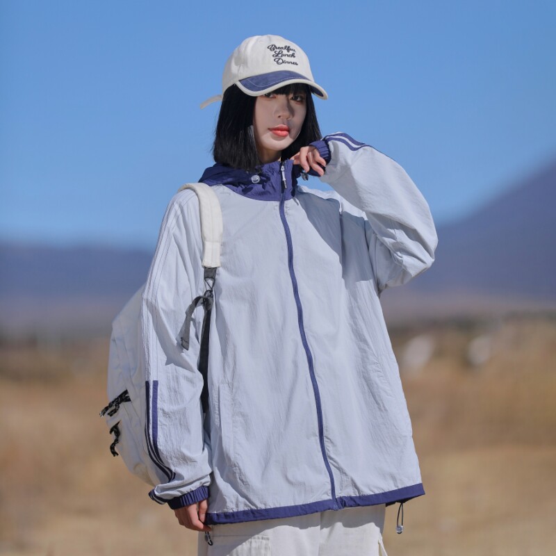 2024春夏冰感防晒衣男户外夹克情侣外套潮流休闲A155-MFS09-TP56,男装防晒衣,电商A155