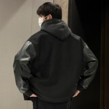 2024春季夹克男外套港风大码潮流休闲棒球服简约A155-JK01-TP60，男装夹克，电商A155