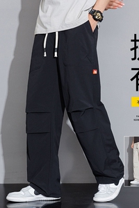 2024春季男工装裤宽松大码直筒裤青年休闲运动裤子A155-TK03-TP52图片