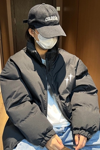 2024秋冬情侣款棉衣宽松大码港风休闲棉服男外套潮A155-MM07-TP48图片