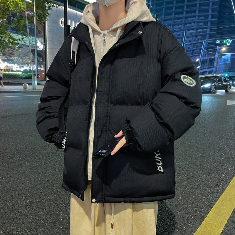 羽绒棉服男撞色假两件棉衣外套加厚防水面包服A155-BBM12-TP130,男装棉衣,电商A155