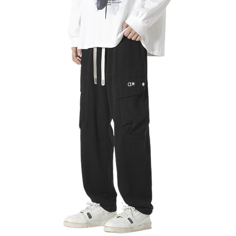 美式休闲长裤男士春季新款宽松直筒工装裤痞帅裤A155-DDK18-TP50,男装休闲裤,电商A155