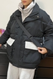 2024冬季假两件棉服港风休闲宽松潮流外套情侣棉衣A155-MM21-TP50，男装棉衣，电商A155
