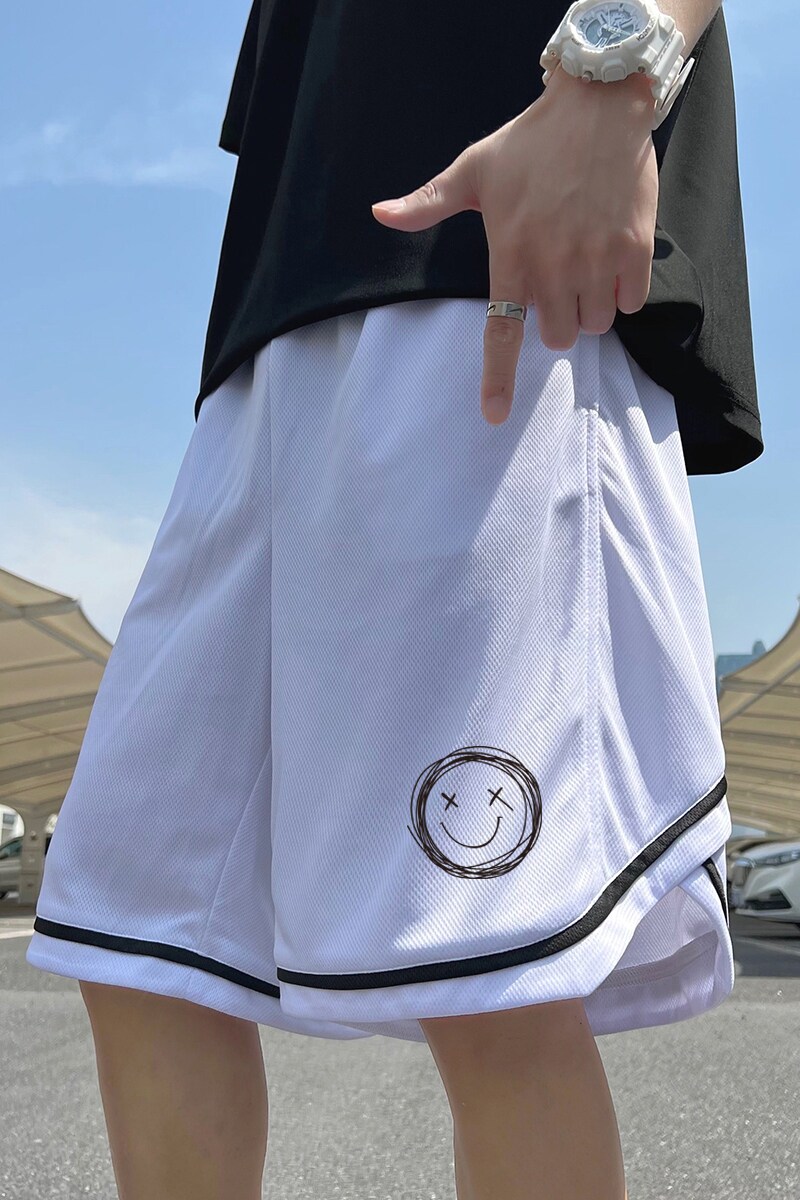 2024夏季冰丝短裤男士五分裤宽松大码港风休闲速干A155-K2212-P25,男装休闲裤,电商A155