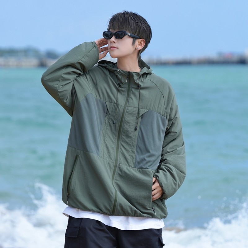 2024春夏冰感防晒衣男户外夹克情侣外套潮流休闲A155-MFS03-TP59,男装防晒衣,电商A155