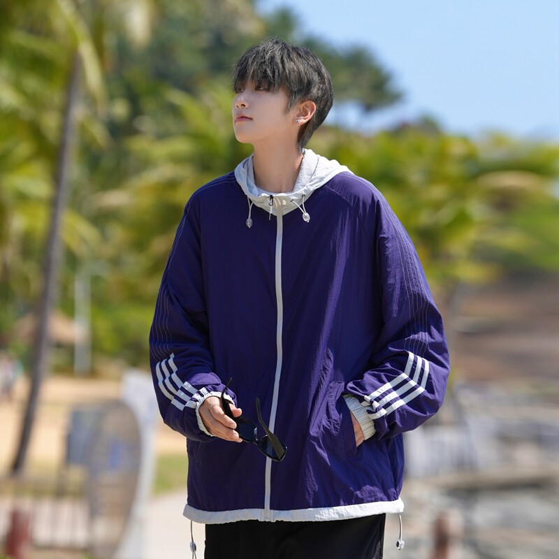 2024春夏冰感防晒衣男户外夹克情侣外套潮流休闲A155-MFS09-TP56,男装防晒衣,电商A155