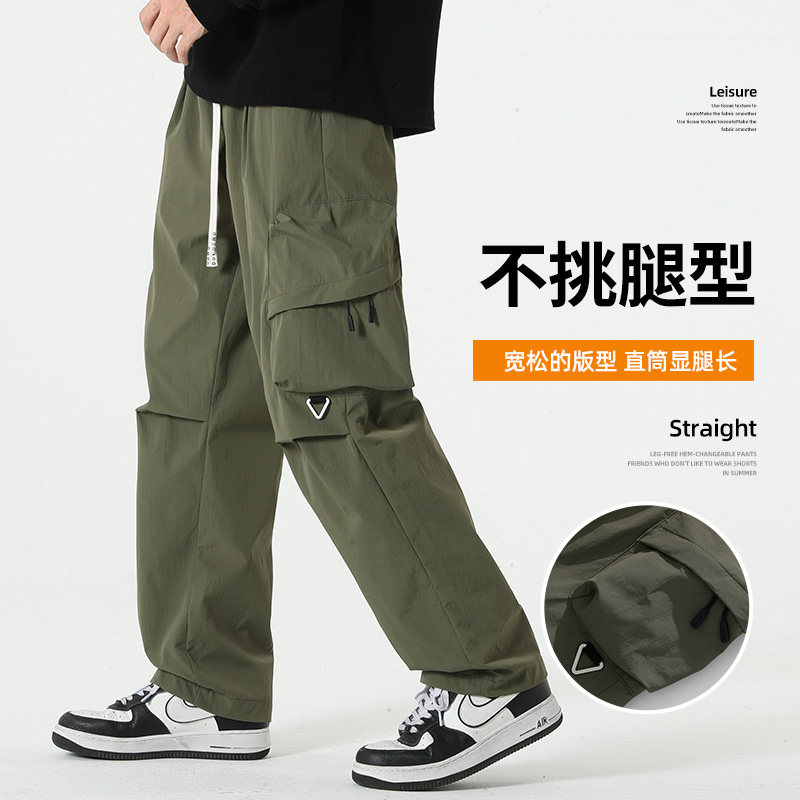2024春季美式机能降落伞兵工装裤男宽松休闲长裤 A155-DDK28-TP55图片