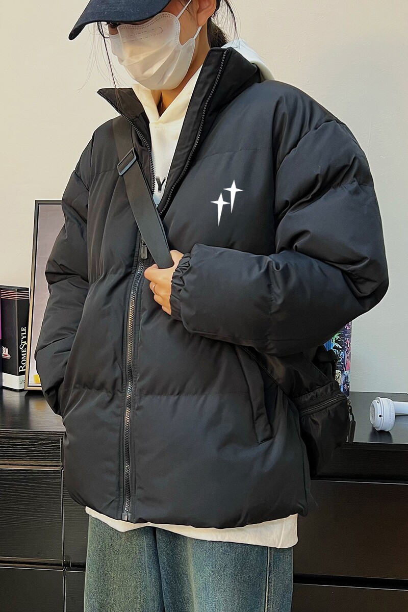 2024秋冬情侣款棉衣宽松大码港风休闲棉服男外套潮A155-MM07-TP48,男装棉衣,电商A155