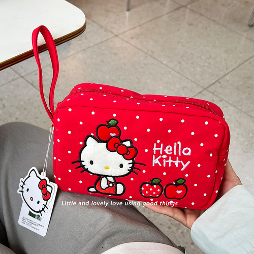 HelloKitty化妆包可爱大容量收纳女外出便携三丽鸥旅行洗漱包