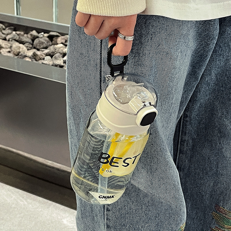 网红吸管玻璃杯女生高颜值水杯